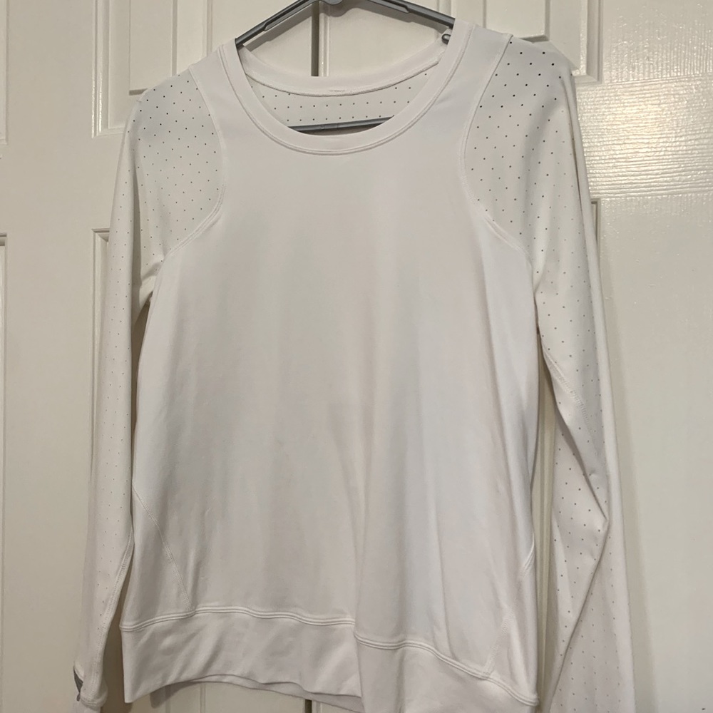 White Lululemon Long Sleeve Shirt